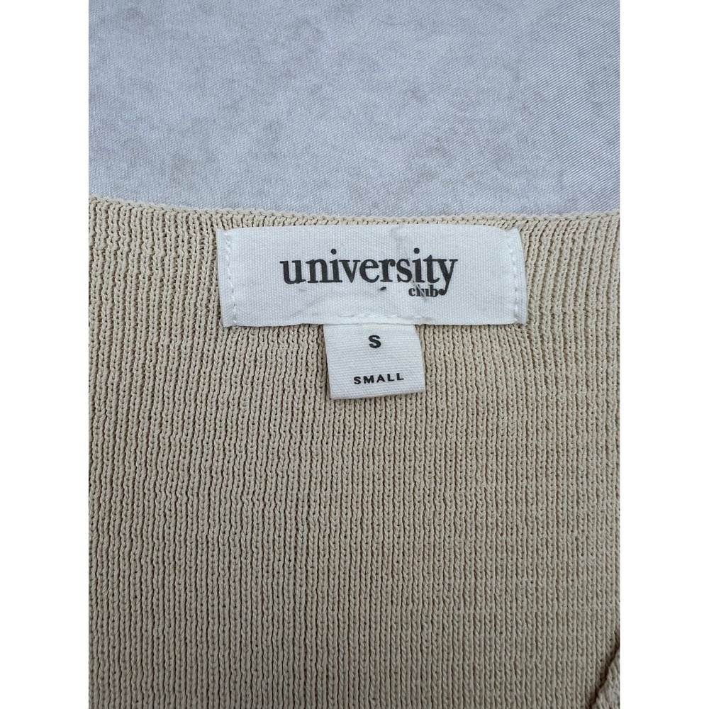 University Club Knit Button Down Sleeveless Midi Dress Small - Picture 5 of 5